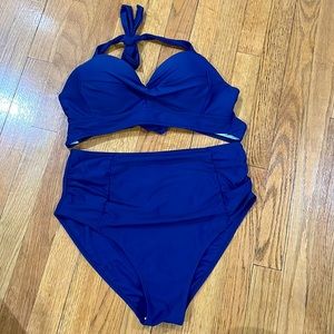Navy blue swim suit